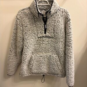 PINK Victoria's Secret Sherpa Hoodie in Gray